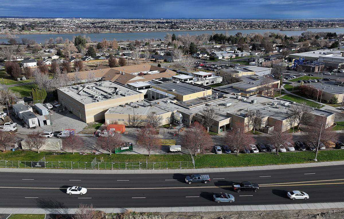 The Tri-Cities juvenile facility at 5606 W. Canal Dr. in Kennewick has a courtroom and detention center used by both counties.