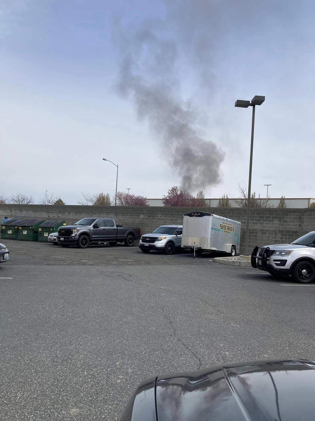 A fire inside the Benton County jail forced an evacuation Monday afternoon.