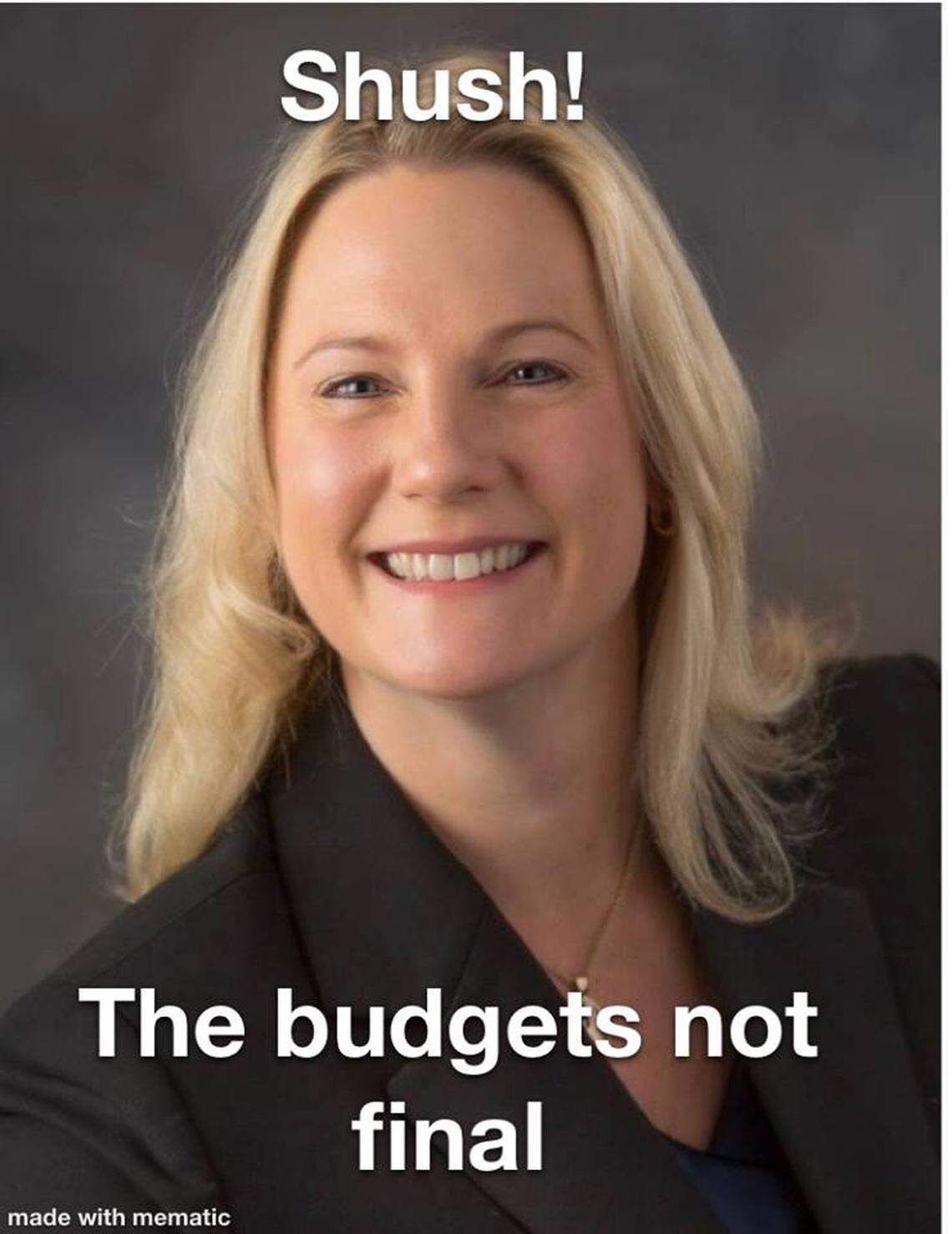 Someone created a meme on Facebook following an explosive meeting in the middle of April.