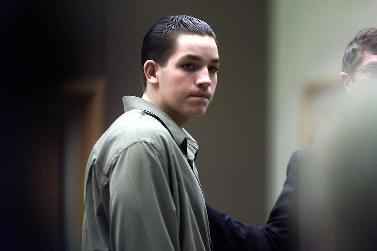 On trial for first­ degree murder, suspect Robert A. Suarez, 17, is introduced to a group of potential jurors at the Benton County Justice Center during the first day of his trial. He is accused of encouraging another teen to stab Benton City coach and teacher Bob Mars over Labor Day weekend.