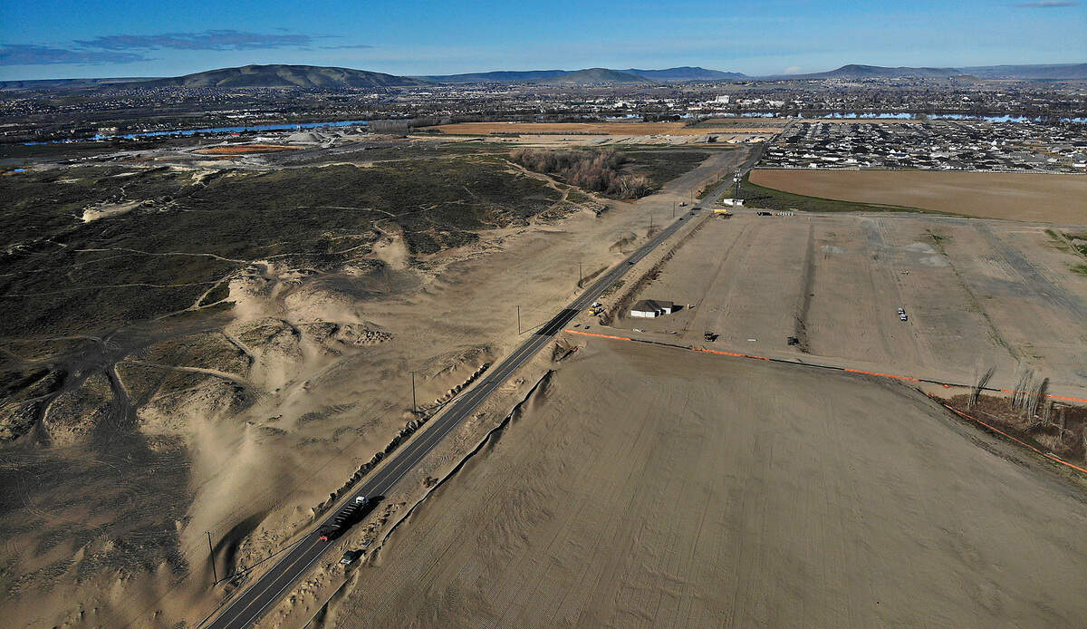 The City of Pasco has completed traffic studies and developers are already submitting paperwork for developing the Broadmoor area in west Pasco. Burns Road just west Broadmoor Boulevard is currently nearly barren but in the future will be developed with about 7,000 homes and up to 750,000 square-feet of retail space.