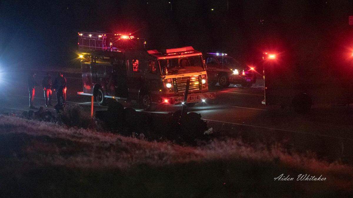 Five people were injured when a car rolled early Saturday morning as it was entering Interstate 182 in Pasco.