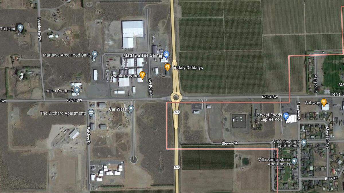 A Pasco man died after he lost control of his pickup at the intersection of Highway 243 and Highway 24 near Mattawa.