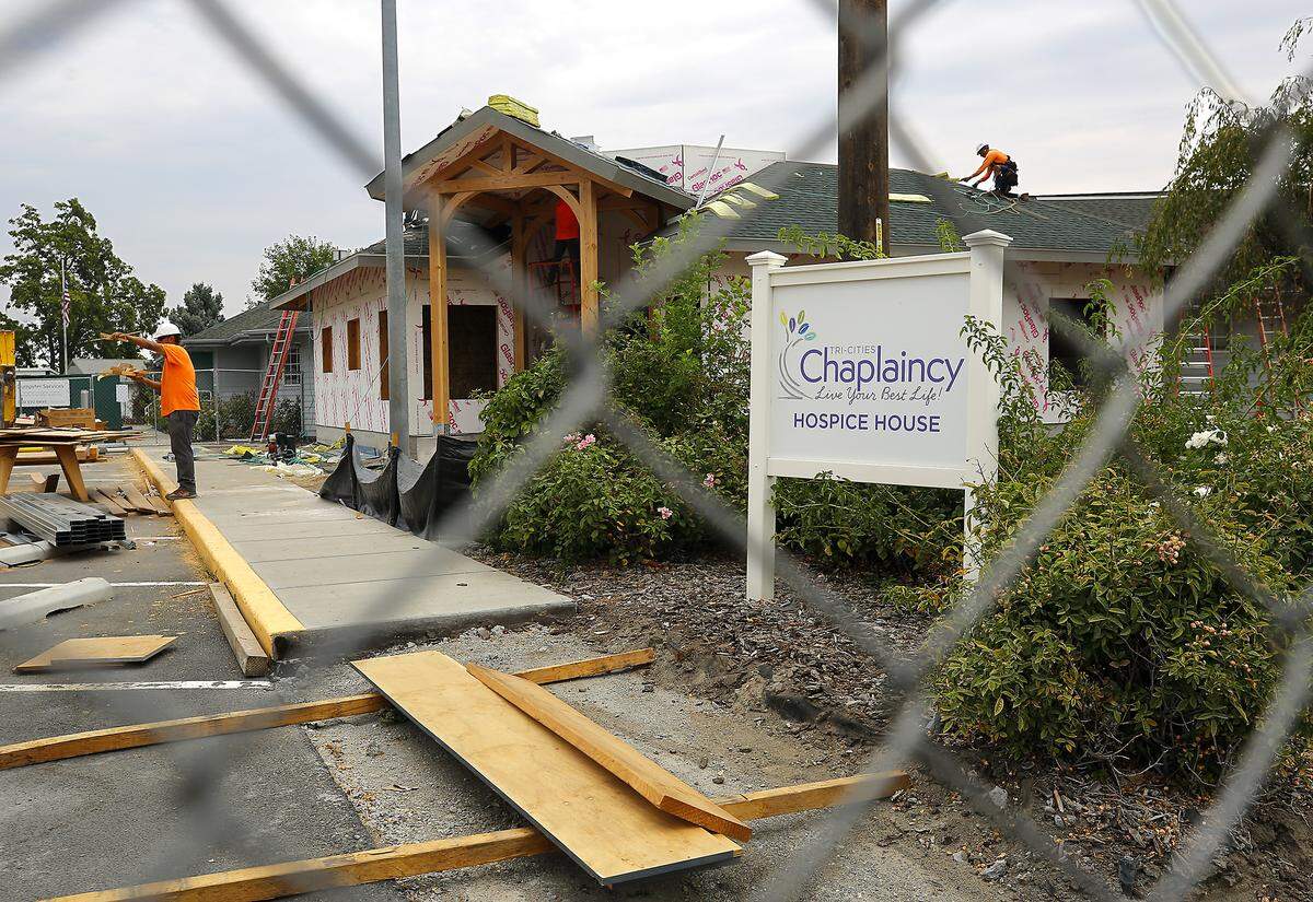 The Tri-Cities Chaplaincy Hospice House is midway through a $3 million construction update that ncludes both renovations and a modest 1,000-square-foot expansion. The facility is located at 2018 W. Entiat Ave., Kennewick. 