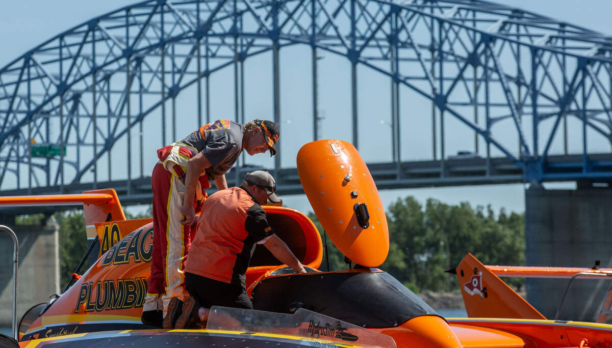 Dave Villwock, 67, has come out of retirement to be the driver of the U-40 Miss Beacon Plumbing unlimited hydroplane in preparation for the Columbia Cup in Tri-Cities this July.