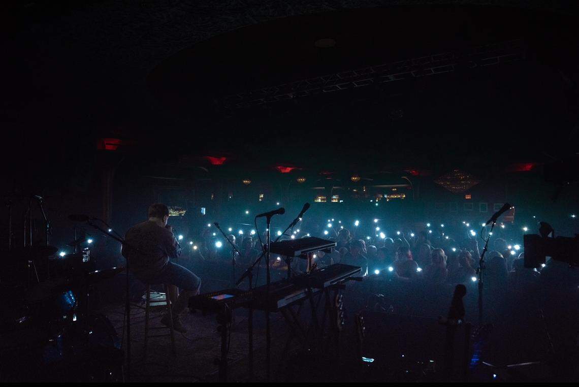 Tri-Cities-based rapper JOSIAHDAVIS. asks the audience to turn on their phone lights during some of his slower songs. While opening for Hobo Johnson and the Lovemakers on tour, the teenager saw more lights than ever.