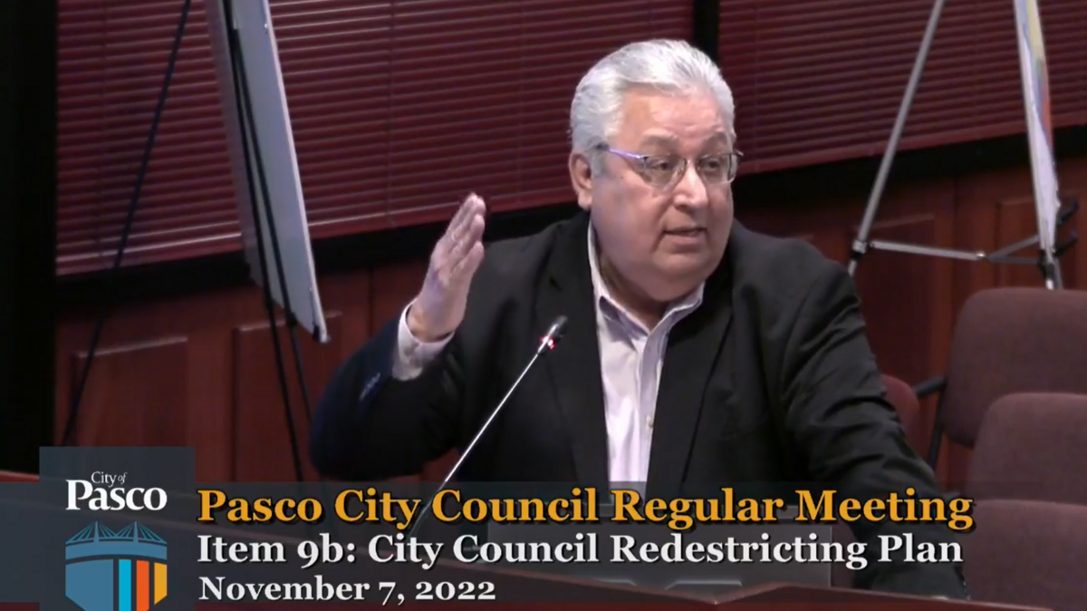 David Cortinas, publisher of La Voz and president of the Tri-Cities Latin Business Association, casts doubt on Pasco’s new redistricting map passing a critique from the Washington ACLU.