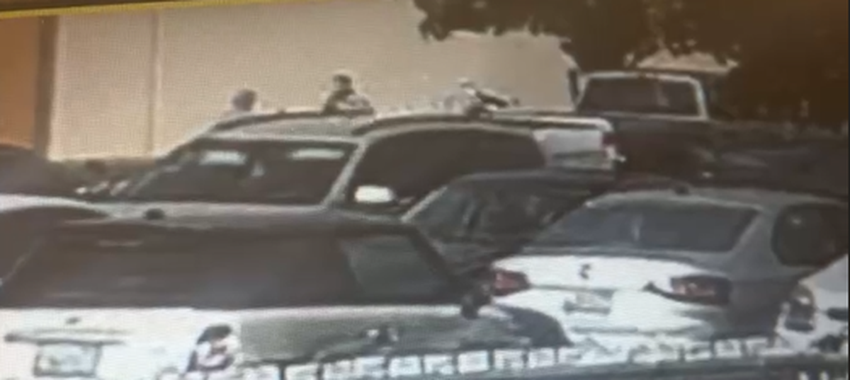 A security camera video shows the confrontation between Will McKay and another driver that allegedly became physical.