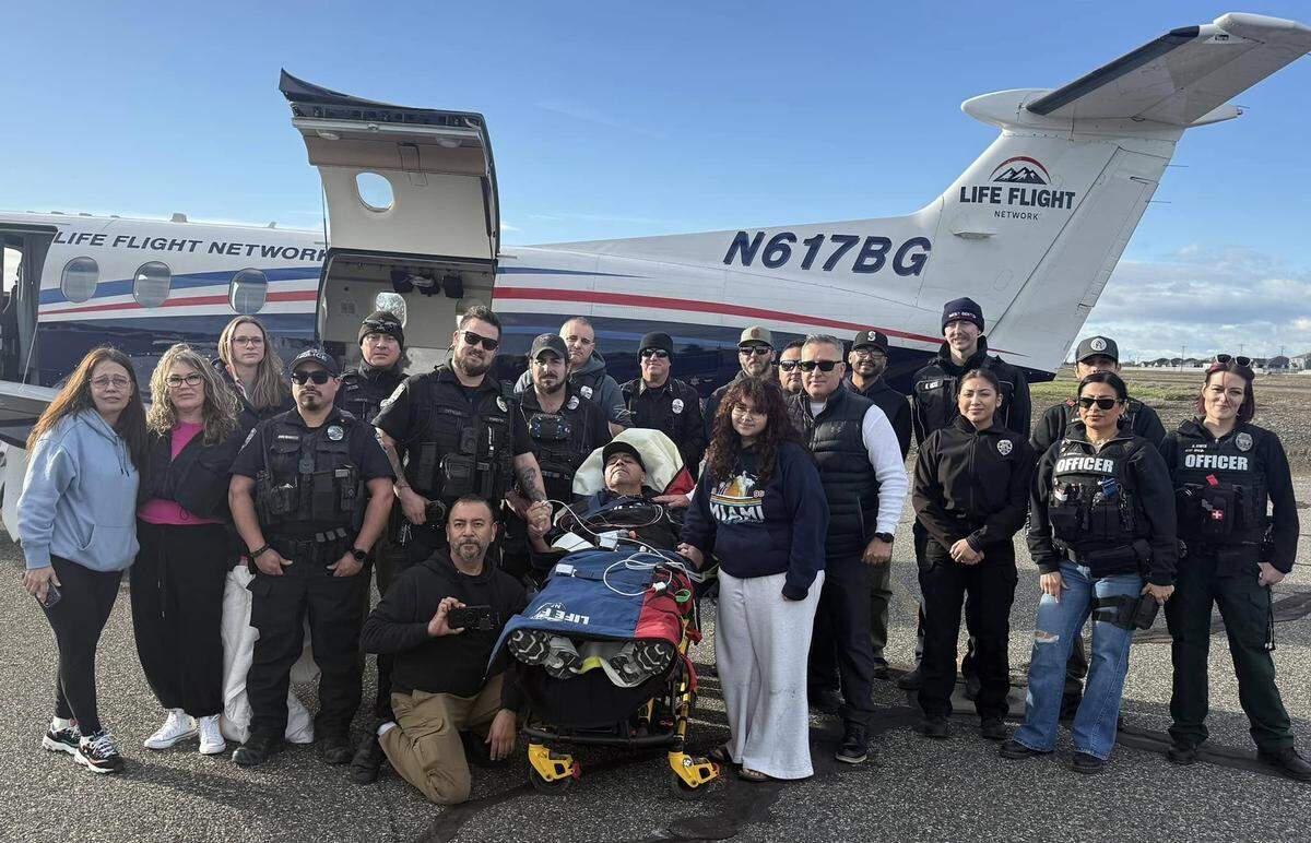 Ross Esparza was flown to Virginia Mason Hospital after a Prosser doctor discovered cancer.