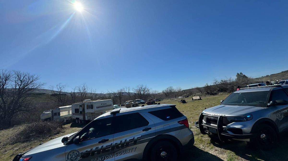 A 47-year-old man was stabbed outside of a trailer near the Yakima River in rural Benton County.