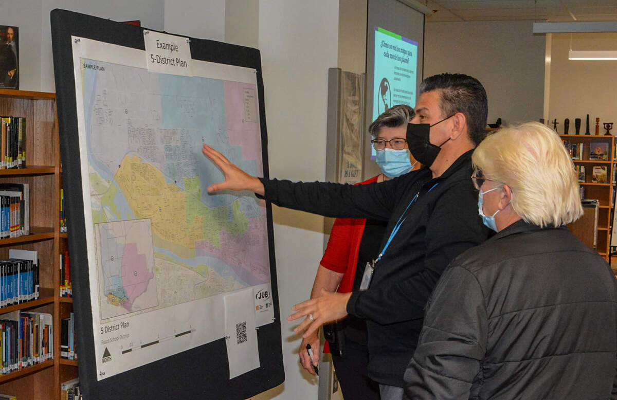 In 2021, the Pasco School District invited community members to attend informational sessions about the proposed district-based school board elections.