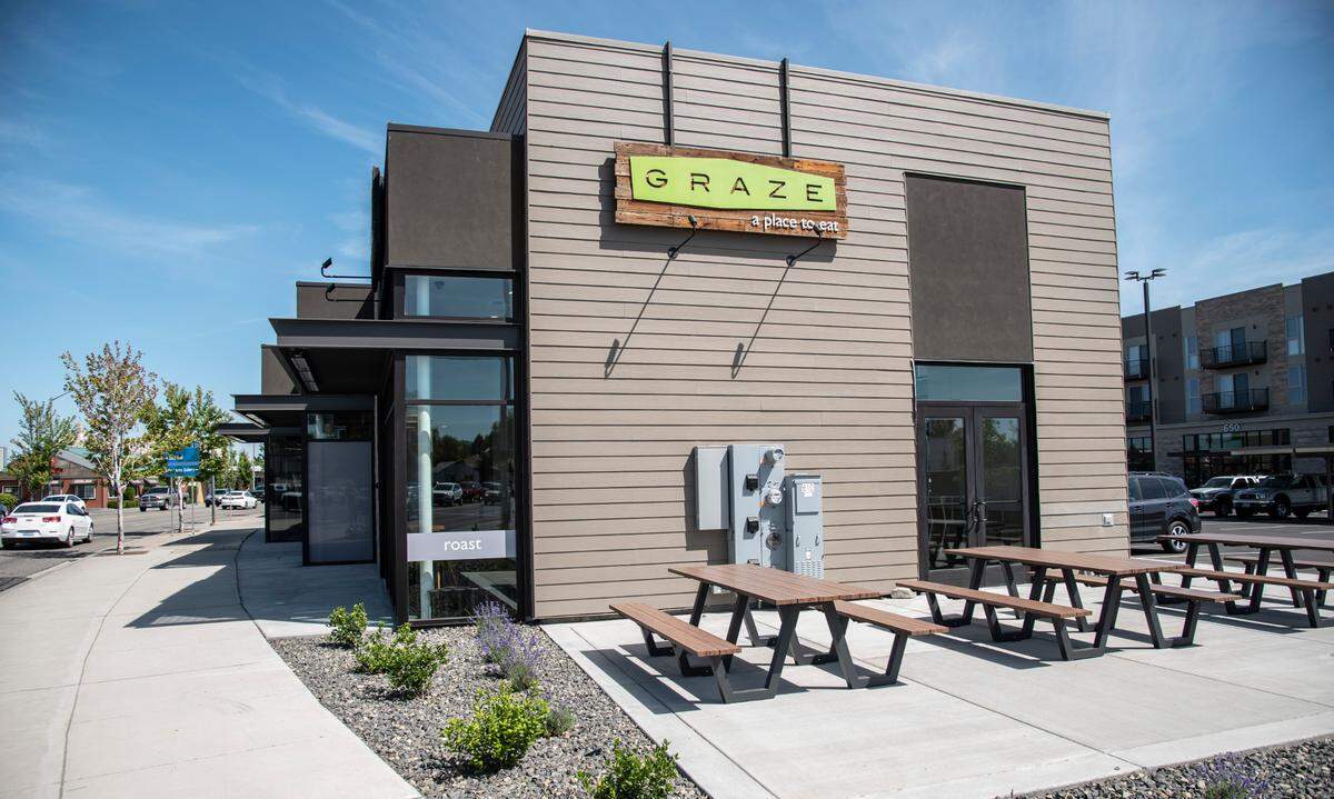 Graze moved at the end of May to its new location at 610 George Washington Way from The Parkway. It is the first tenant to move into the Park Place retail space.