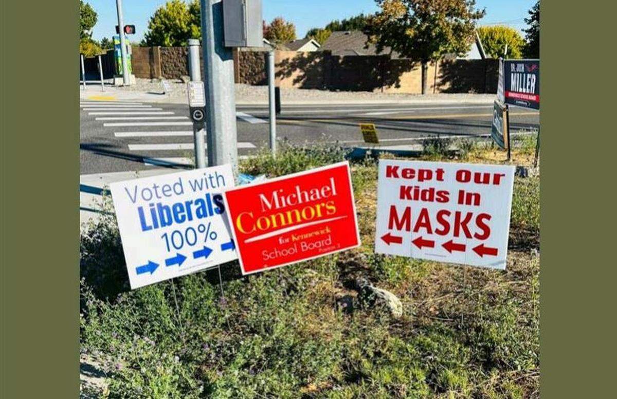 A complaint has been filed with the Washington Public Disclosure Commission claiming that campaign signs placed adjacent to those belonging to Mike Connors are false and a “blatant attempt to deceive the public.”