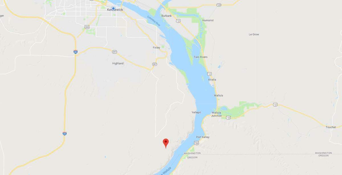 The Les Blair Fire started near Les Blair Road in Benton County, which is highlighted by the red pin.