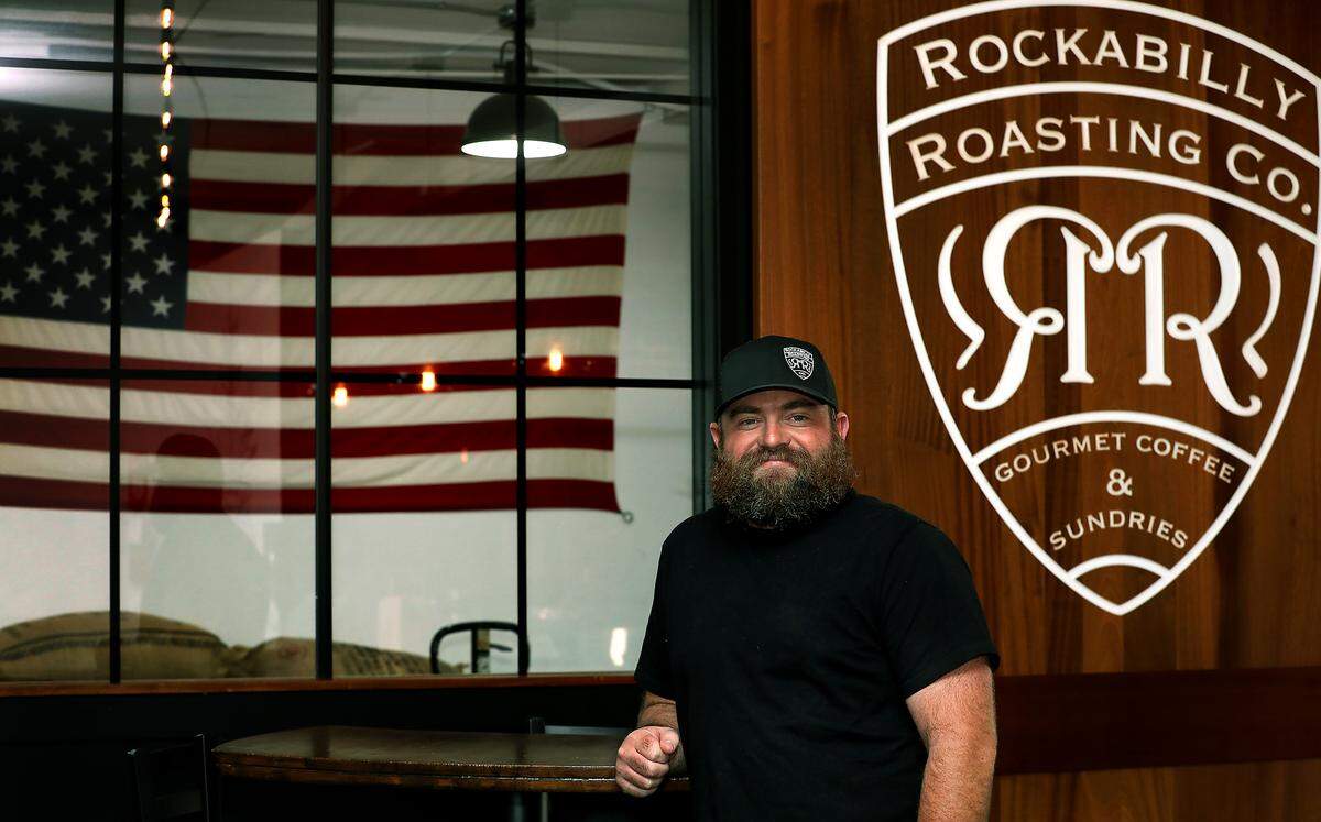 Kagen Cox is the new owner of Rockabilly Roasting Co., 101 W. Kennewick Ave.