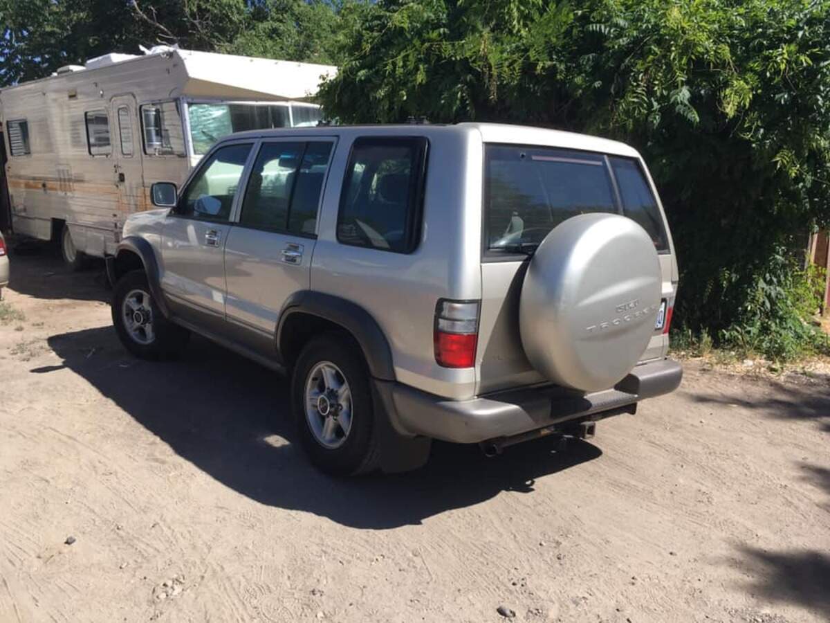 Kennewick police have accused Rory Bryan of driving this Isuzu SUV into a power pole Saturday morning, leaving hundreds of homes without power.