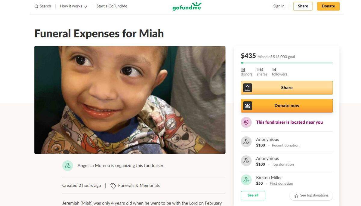 People are raising funds for the family of a 4-year-old who was accidentally shot and killed.