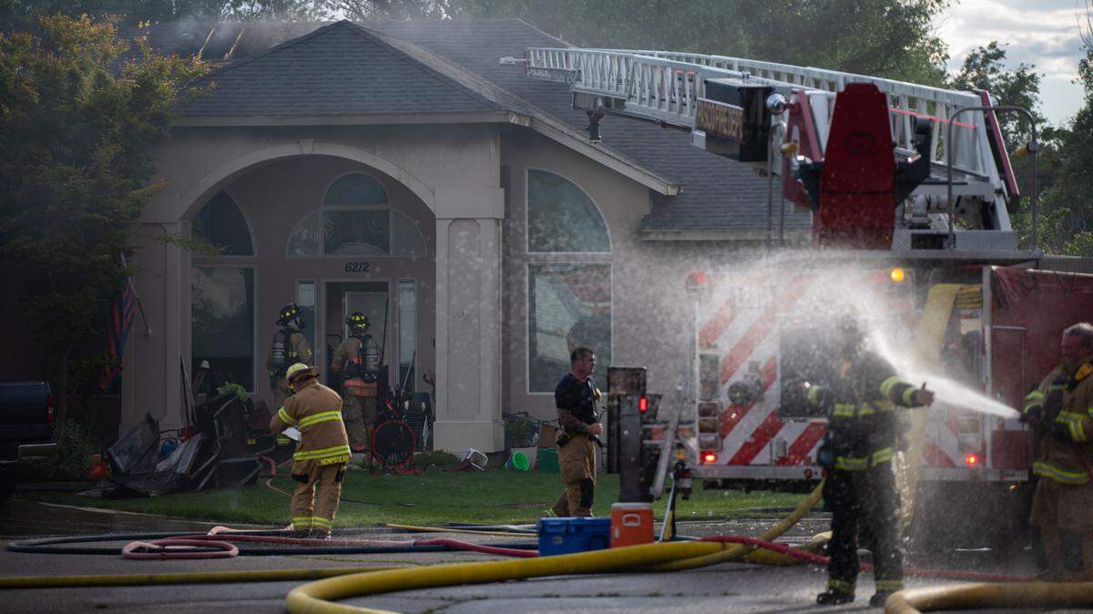 More than a dozen fire trucks and emergency vehicles fought a fire Sunday evening at 6212 Buena Court in Pasco. Fire crews were called about 5:50 p.m. when the fire spread from the garage. Two cars burned and the house had smoke damage but no one was hurt, said fire officials. The cause is under investigation.