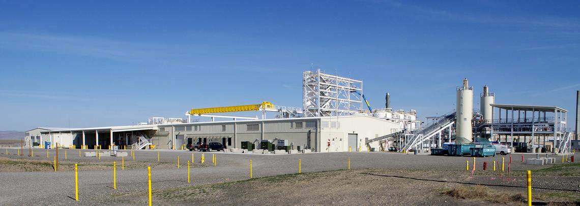 The 200 West Pump and Treat Facility in the center of the Hanford nuclear reservation removes multiple types of contaminants from groundwater, including different types of radioactive and volatile organic pollutants.
