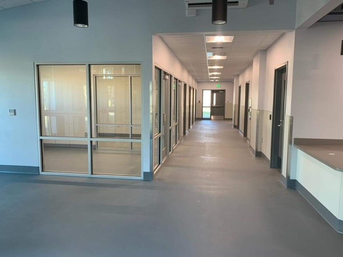 Hallway of Tri-Cities Animal Services building