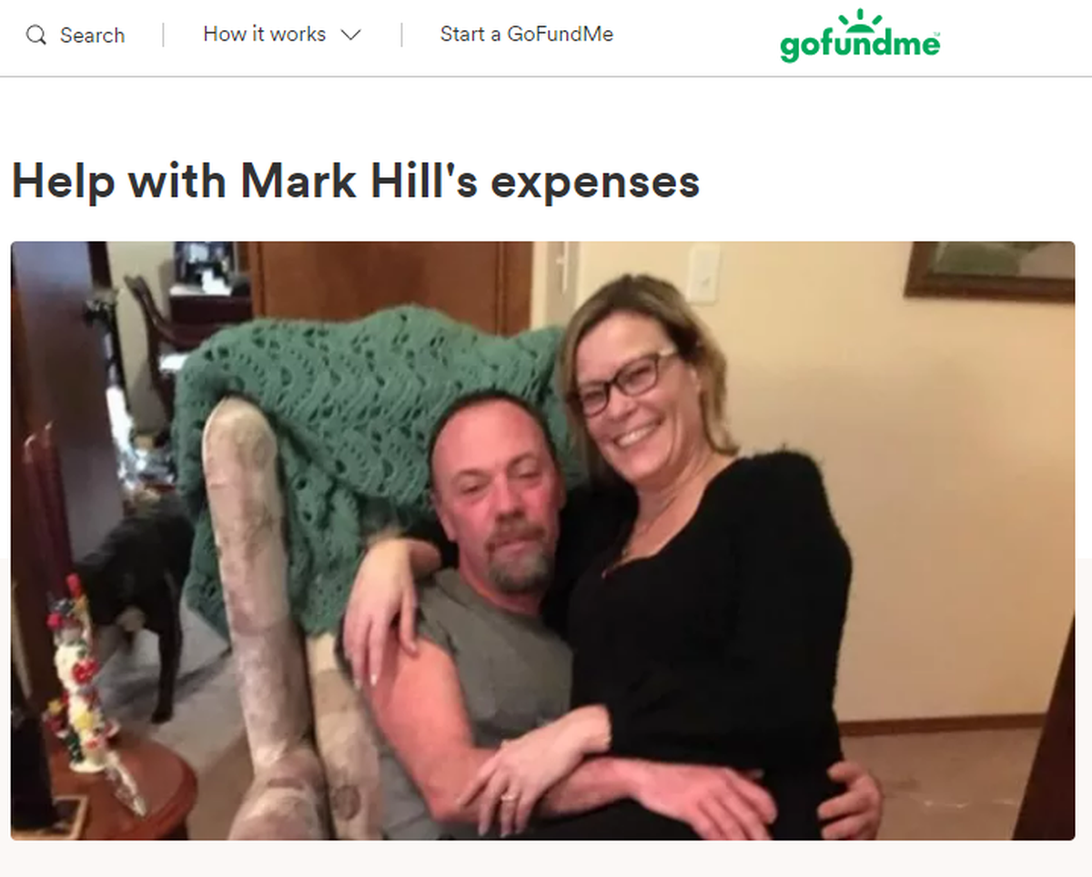 Money is being collected in one of two GoFundMe fundraisers to help with the expenses of Mark A. Hill’s family while he recovers from the Richland Fred Meyer shooting.
