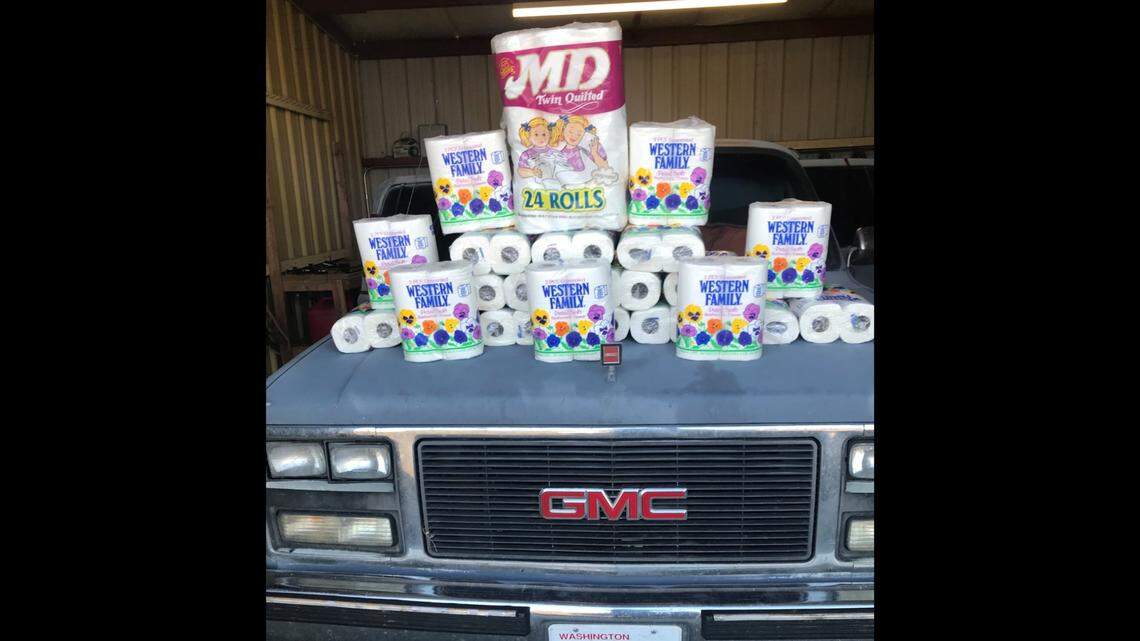 Police found over $1,000 in stolen goods, including 108 rolls of toilet paper, in an Oregon man’s car, Walla Walla County Sheriff’s Office said. He was arrested