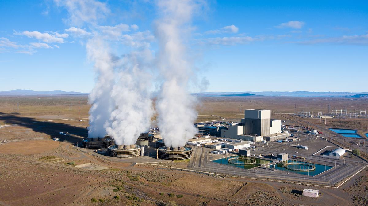 Energy Northwest’s Columbia Generating Station near Richland, Wash., is the Northwest’s only commercial nuclear power plant. It began operating in 1984 and produces about 10% of the electricity used in the state.
