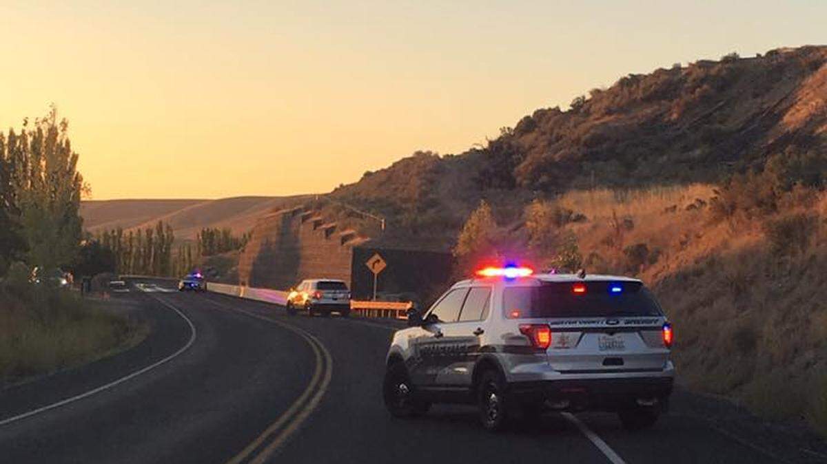 Benton County Sheriff’s Office deputies responded to a report of a car crashed into a stone retaining wall on Webber Canyon Road early Sunday morning.