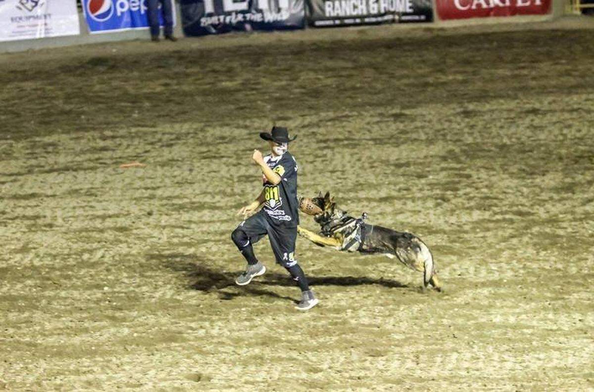Pasco police K9 Lemon was part of the entertainment at the Benton Franklin Fair & Rodeo.