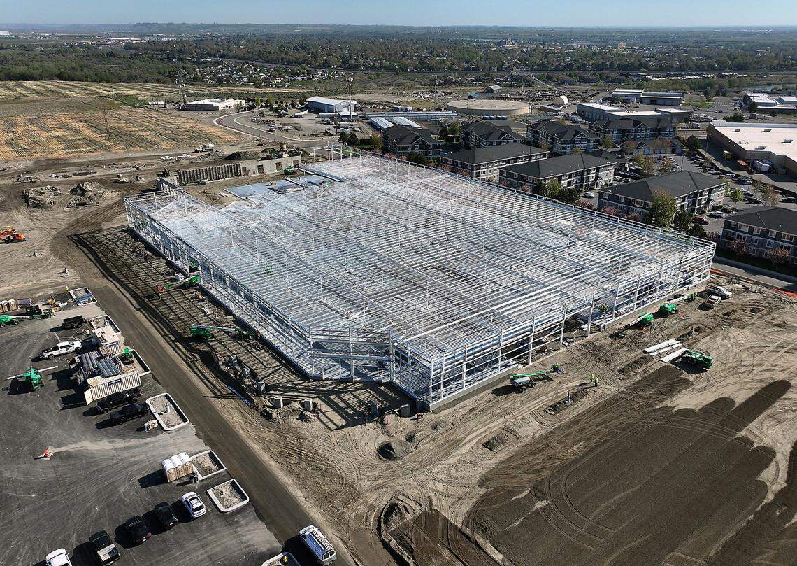Construction is moving quickly at the site of the Tri-Cities’ second Costco Wholesale store at 3125 Queensgate Drive in Richland.