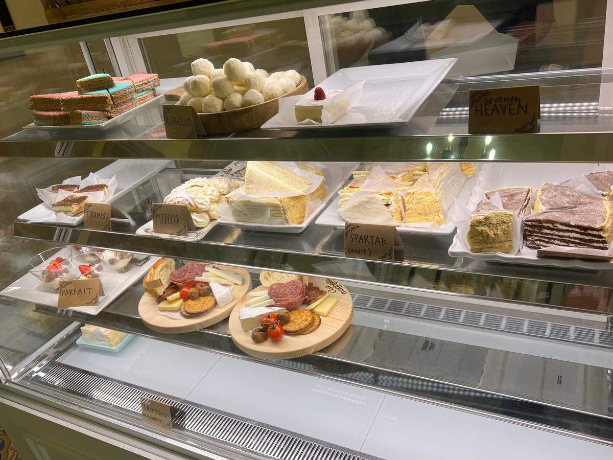 Café&nbsp;Magnolia features European inspired desserts and coffee.