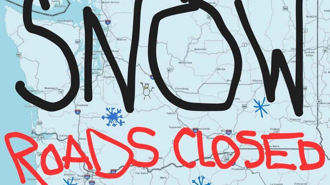 Update: I-90 reopens after 42” of snow in 48 hours. Chains required