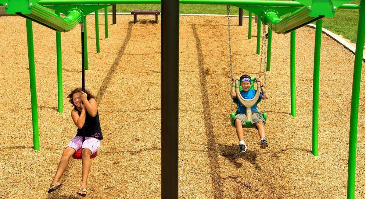 Kennewick’s new Playground of Dreams will feature a zip track with a special chair to accommodate visitors with disabilities.
