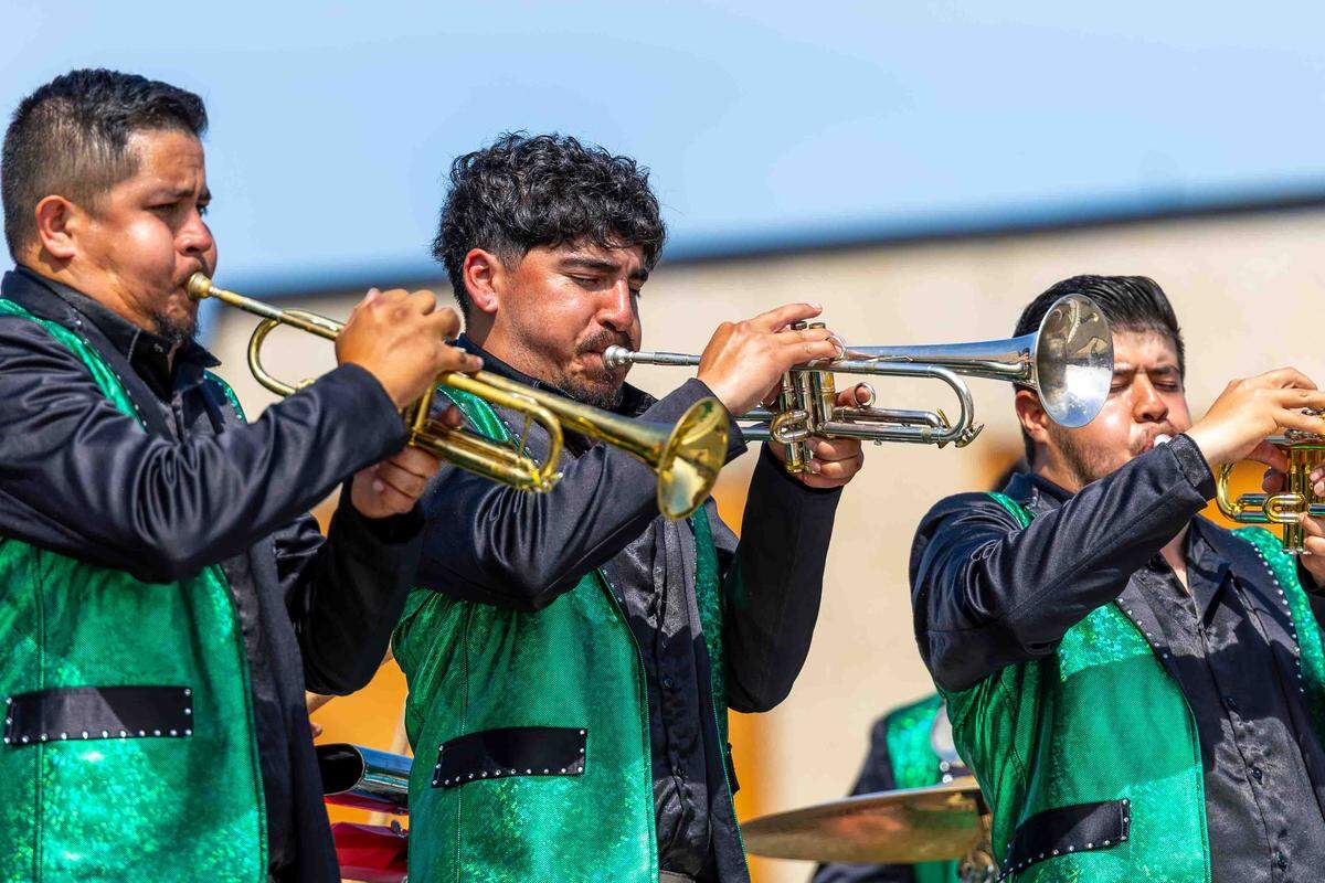 Musicians perform during Pasco’s Cinco de Mayo celebration on Saturday in downtown Pasco.