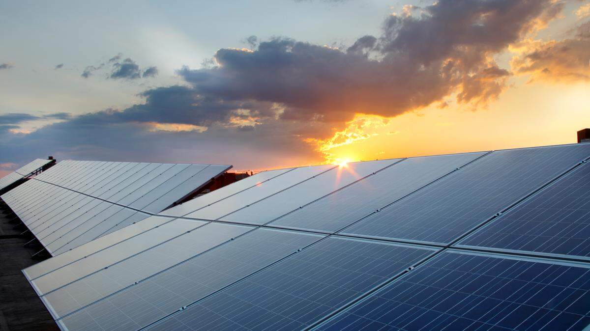 A set of rooftop solar panels are shown in this file photo (Getty)