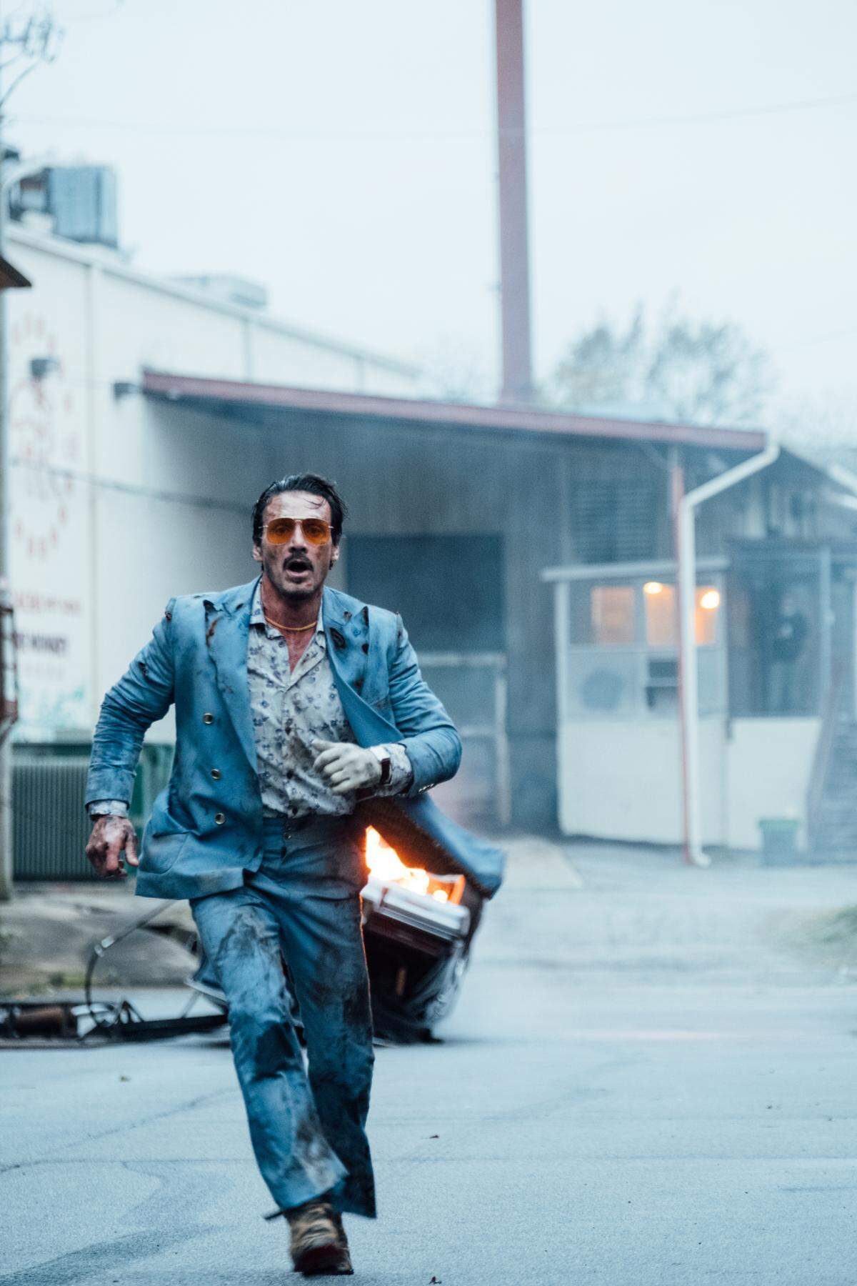 Frank Grillo stars as “Teddy Murretto” in Joe Carnahan’s “Copshop.”