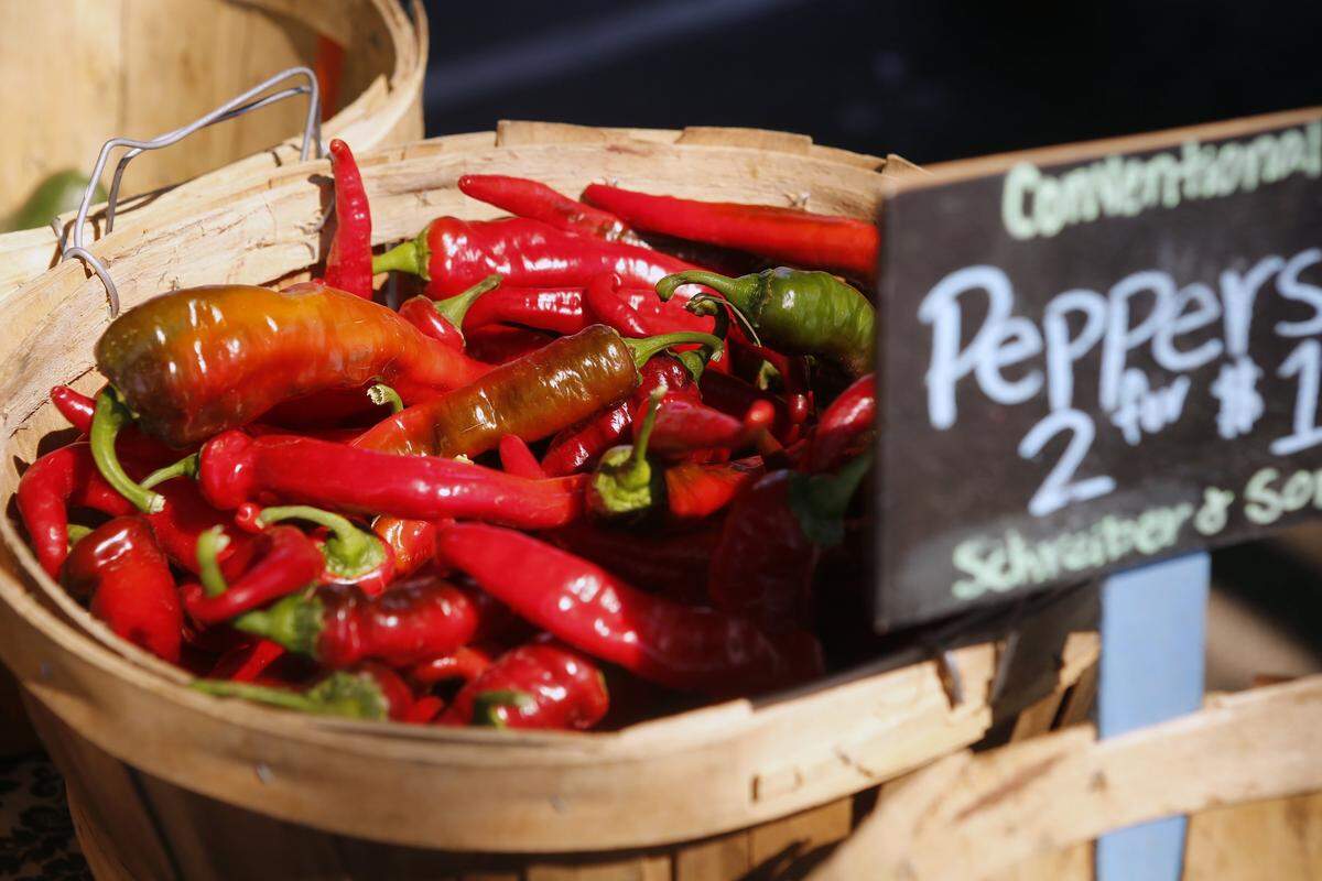 Peppers at the Pasco Fiery Foods festival hosted by the Downtown Pasco Development Authority in downtown Pasco.