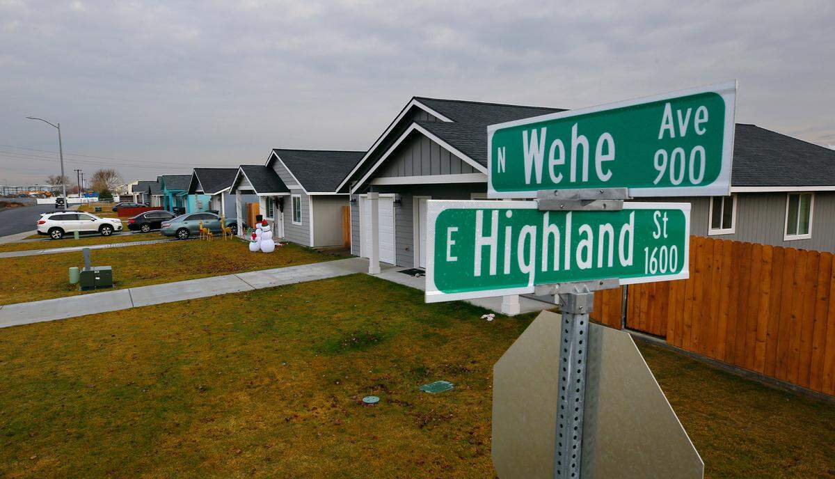 A Tri-County Habitat for Humanity project of seven homes was recently built on North Wehe Street in Pasco.