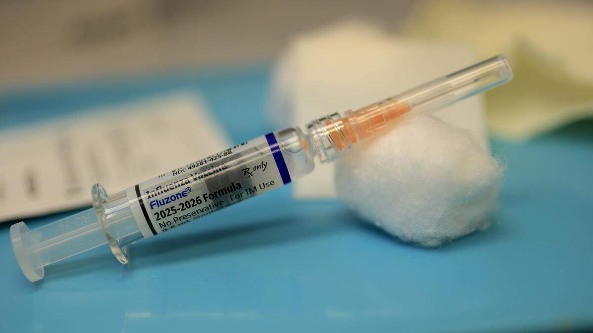 CORAL GABLES, FLORIDA - SEPTEMBER 12: An Influenza Vaccine is prepared for a patient at Doctor Gary M. Kramer, MD, PA's Pediatric office on September 12, 2025, in Coral Gables, Florida. The Florida Department of Health recently released information on the development of rulemaking to revise immunization and document requirements for school entry. (Photo by Joe Raedle/Getty Images)