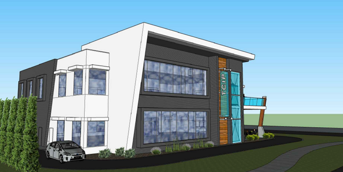 A rendering of an office building being constructed at 9425 Sandifur Parkway in Pasco.