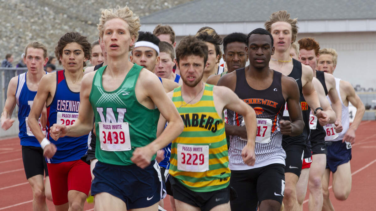 Richland’s Riley Moore completed his prep career with a fourth-place finish in the 3200 at state.