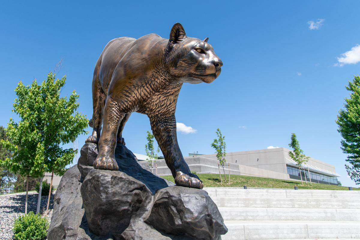 A replica of the Cougar Pride statue was installed in 2023 at Washington State University Tri-Cities. 