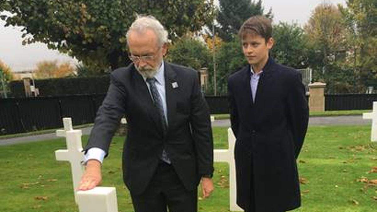 Rep. Dan Newhouse was one of a group of representatives that traveled to Suresnes American Cemetery and Memorial to remember three soldiers from Washington who died during World War I.