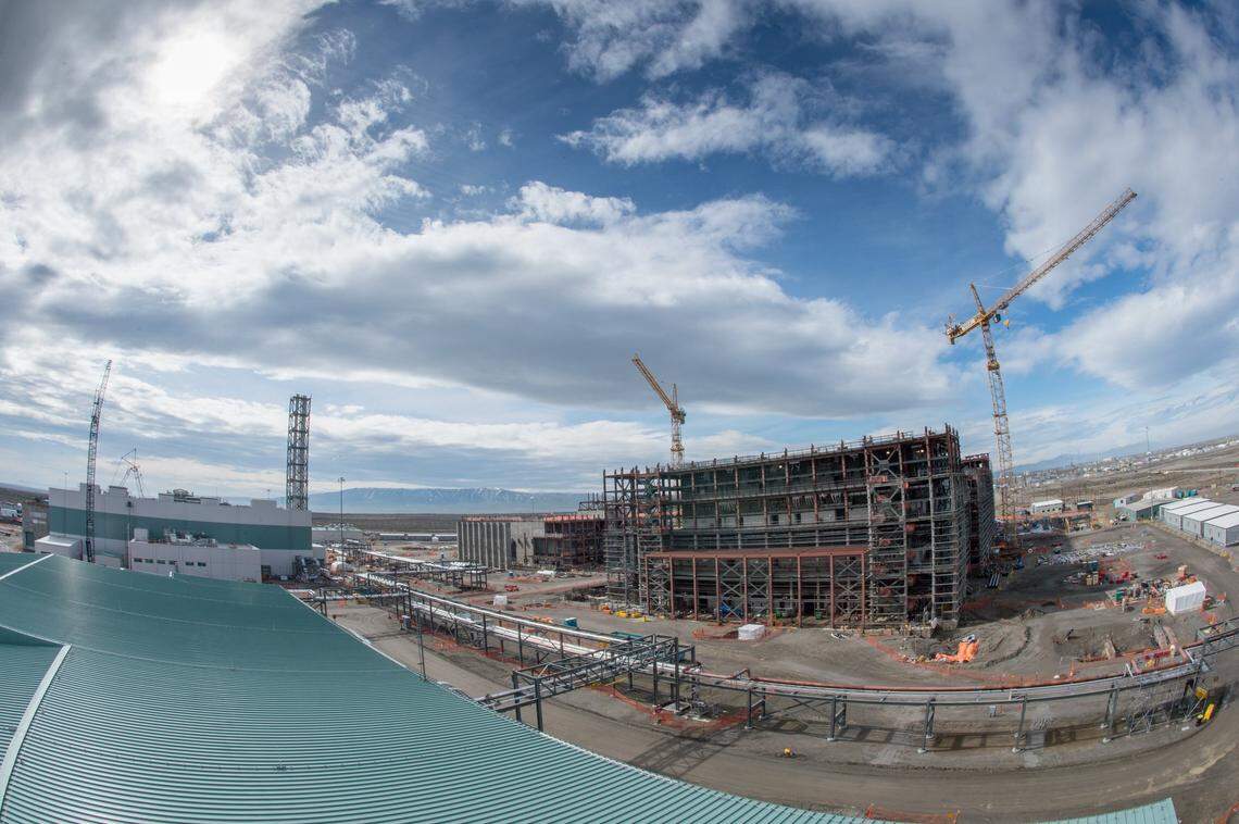 The Department of Energy wants to continue a demonstration project that would allow some Hanford tank waste to be encased in concrete-like grout rather than glassified at the vitrification plant under construction at the nuclear reservation