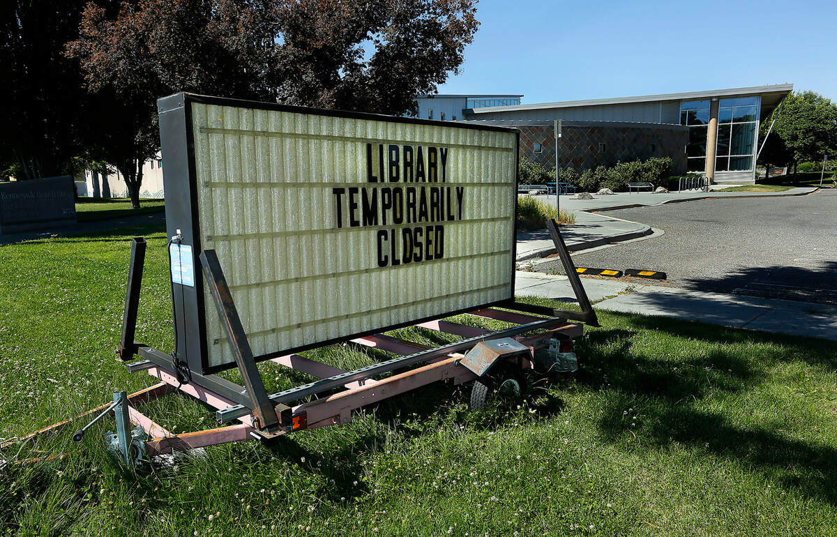 The Kennewick branch of the Mid-Columbia Libraries on South Union Street remains closed Tuesday after it shut down on Monday to customers because the air conditioning system could not keep up. Kyle Cox, the library’s executive director said that the city of Kennewick, which owns the building, is working on getting the 20-year-old system repaired.