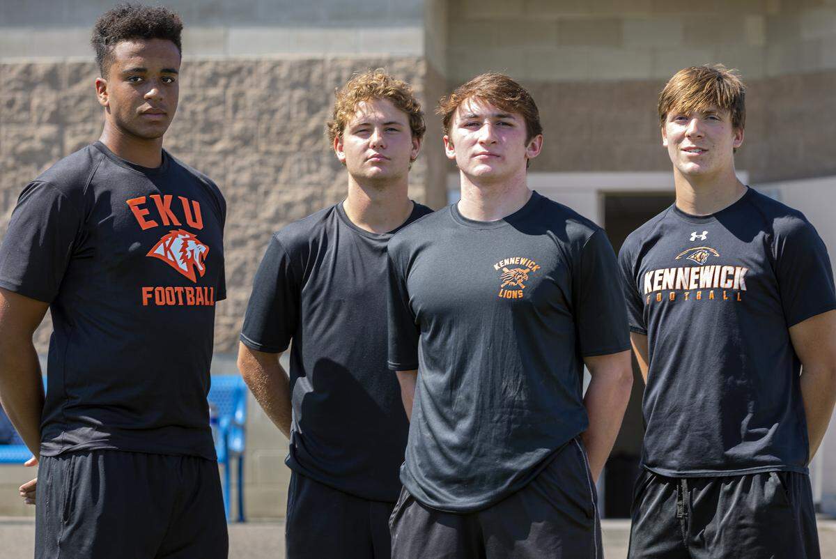 Some key Kennewick High players this year are lineman Jagger Childs, running back Myles Mayovsky, linebacker Kaleb Stevenson and quarterback Blaine Chavez.