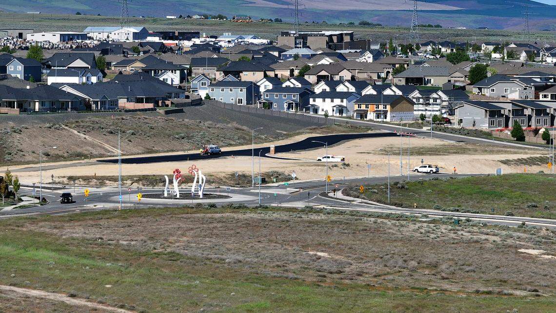 A new Veterans Affairs clinic is planned to be built in this lot in the 3800 block of Plaza Way near the Ridgeline Drive roundabout in Kennewick.