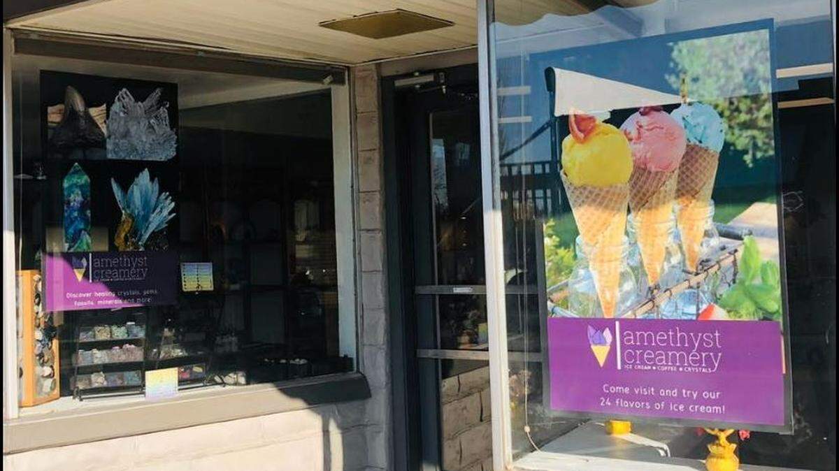 The Amethyst Creamery opened near the entrance to Howard Amon Park in late 2019.