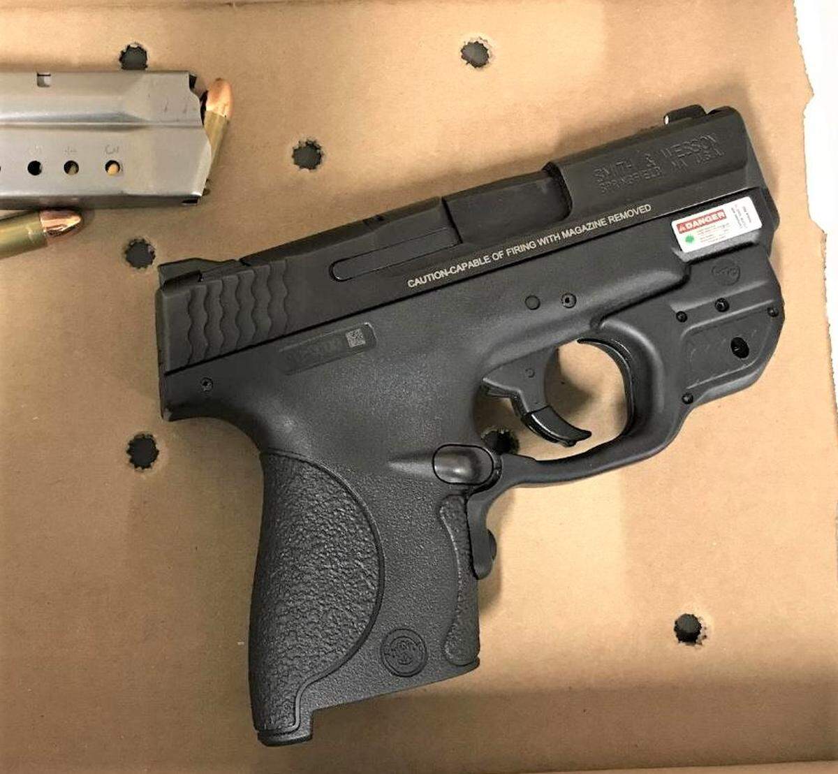 Pasco police found this firearm after a chase near Pasco High School Monday.