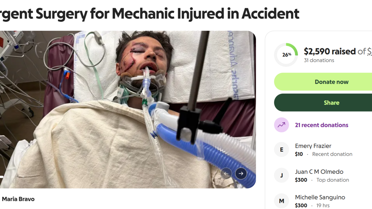 Family of Kennewick mechanic crushed by car needs help paying for surgery